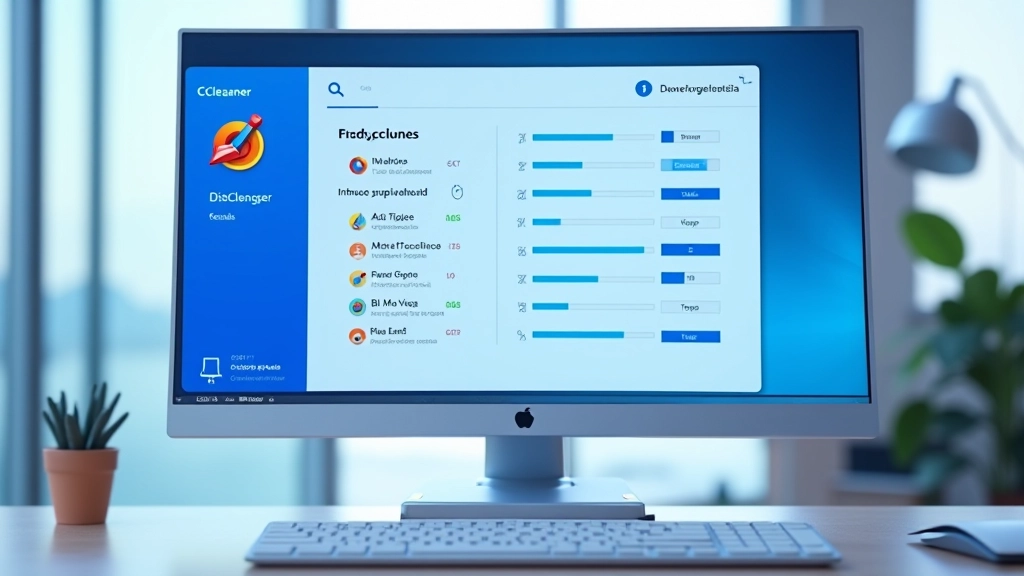 Pantalla principal de CCleaner mostrando análisis de limpieza con barra de progreso y espacio recuperable