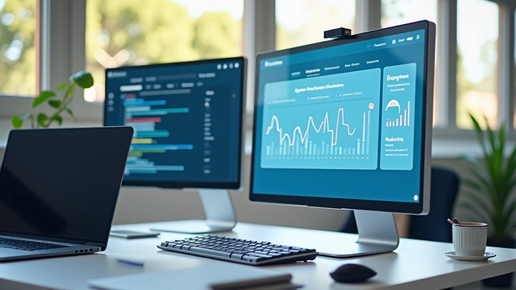 Pantalla de ordenador con análisis de optimización de almacenamiento en tiempo real