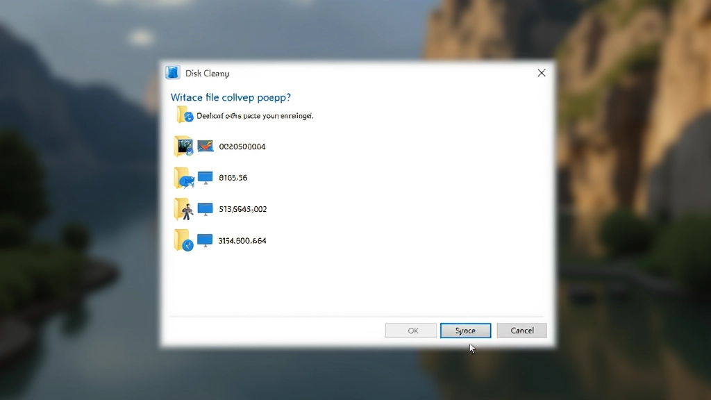Ventana de Limpieza de Disco de Windows mostrando tipos de archivos seleccionables para eliminar